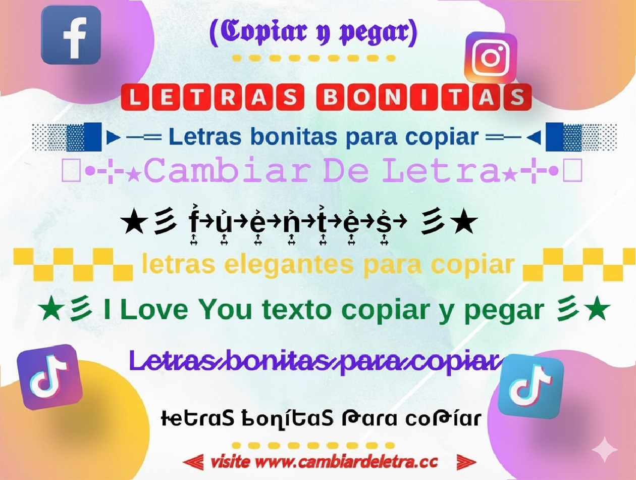 letra para instagram